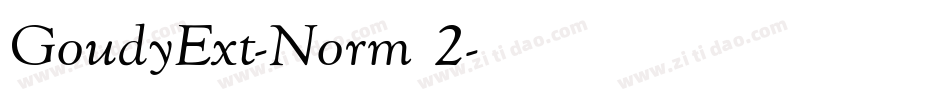 GoudyExt-Norm 2字体转换